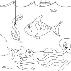 ぬりえページ: 魚 (動物) #17131 - 無料の印刷可能なぬりえページ