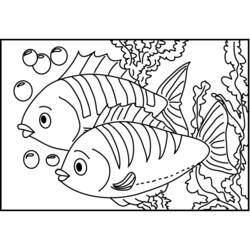 ぬりえページ: 魚 (動物) #17140 - 無料の印刷可能なぬりえページ