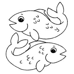 ぬりえページ: 魚 (動物) #17202 - 無料の印刷可能なぬりえページ