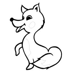 ぬりえページ: 狐 (動物) #14966 - 無料の印刷可能なぬりえページ