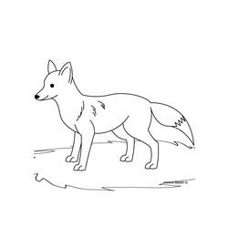 ぬりえページ: 狐 (動物) #14970 - 無料の印刷可能なぬりえページ