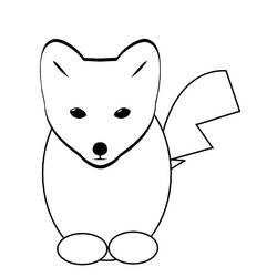 ぬりえページ: 狐 (動物) #14982 - 無料の印刷可能なぬりえページ