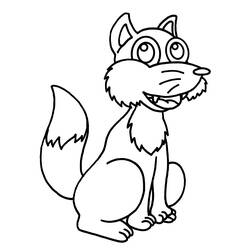 ぬりえページ: 狐 (動物) #14983 - 無料の印刷可能なぬりえページ