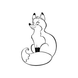 ぬりえページ: 狐 (動物) #15018 - 無料の印刷可能なぬりえページ