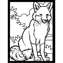 ぬりえページ: 狐 (動物) #15026 - 無料の印刷可能なぬりえページ