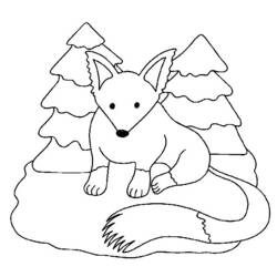 ぬりえページ: 狐 (動物) #15028 - 無料の印刷可能なぬりえページ