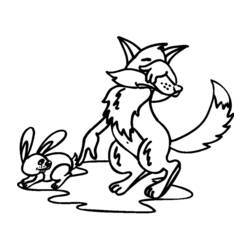 ぬりえページ: 狐 (動物) #15035 - 無料の印刷可能なぬりえページ