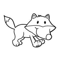 ぬりえページ: 狐 (動物) #15041 - 無料の印刷可能なぬりえページ