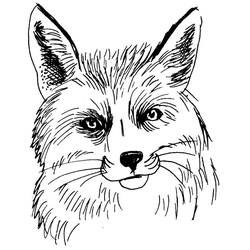 ぬりえページ: 狐 (動物) #15044 - 無料の印刷可能なぬりえページ