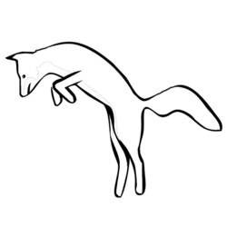 ぬりえページ: 狐 (動物) #15052 - 無料の印刷可能なぬりえページ