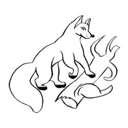 ぬりえページ: 狐 (動物) #15064 - 無料の印刷可能なぬりえページ