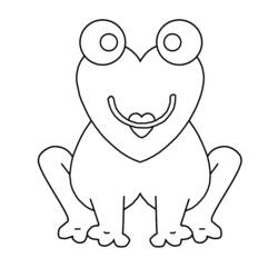 ぬりえページ: 蛙 (動物) #7662 - 無料の印刷可能なぬりえページ