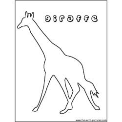 ぬりえページ: キリン (動物) #7319 - 無料の印刷可能なぬりえページ