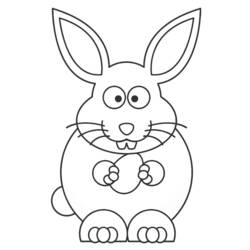 ぬりえページ: 野ウサギ (動物) #10082 - 無料の印刷可能なぬりえページ