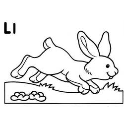 ぬりえページ: 野ウサギ (動物) #10088 - 無料の印刷可能なぬりえページ