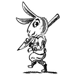 ぬりえページ: 野ウサギ (動物) #10101 - 無料の印刷可能なぬりえページ