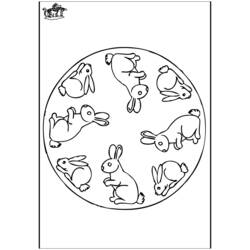 ぬりえページ: 野ウサギ (動物) #10119 - 無料の印刷可能なぬりえページ