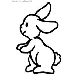 ぬりえ: 野ウサギ - 無料の印刷可能なぬりえページ