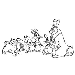 ぬりえページ: 野ウサギ (動物) #10226 - 無料の印刷可能なぬりえページ