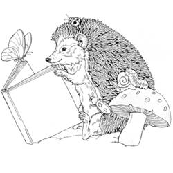 ぬりえページ: ハリネズミ (動物) #8228 - 無料の印刷可能なぬりえページ
