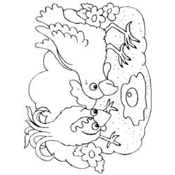 ぬりえページ: めんどり (動物) #17562 - 無料の印刷可能なぬりえページ