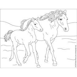 ぬりえページ: 馬 (動物) #2165 - 無料の印刷可能なぬりえページ