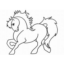ぬりえページ: 馬 (動物) #2186 - 無料の印刷可能なぬりえページ