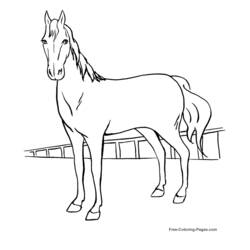 ぬりえページ: 馬 (動物) #2231 - 無料の印刷可能なぬりえページ