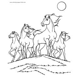 ぬりえページ: 馬 (動物) #2254 - 無料の印刷可能なぬりえページ