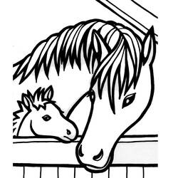 ぬりえページ: 馬 (動物) #2268 - 無料の印刷可能なぬりえページ