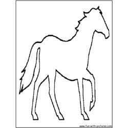 ぬりえページ: 馬 (動物) #2270 - 無料の印刷可能なぬりえページ