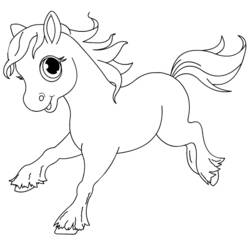 ぬりえページ: 馬 (動物) #2288 - 無料の印刷可能なぬりえページ