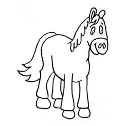 ぬりえページ: 馬 (動物) #2315 - 無料の印刷可能なぬりえページ