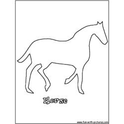ぬりえページ: 馬 (動物) #2330 - 無料の印刷可能なぬりえページ