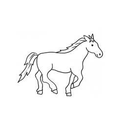ぬりえページ: 馬 (動物) #2333 - 無料の印刷可能なぬりえページ