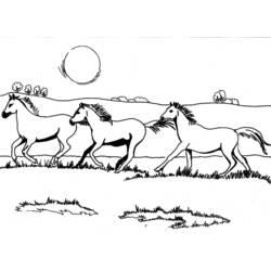 ぬりえページ: 馬 (動物) #2338 - 無料の印刷可能なぬりえページ