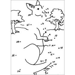 ぬりえページ: カンガルー (動物) #9105 - 無料の印刷可能なぬりえページ