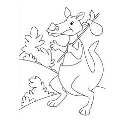 ぬりえページ: カンガルー (動物) #9252 - 無料の印刷可能なぬりえページ