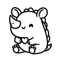 ぬりえ: かわいい動物 - 無料の印刷可能なぬりえページ