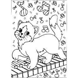 ぬりえページ: 子猫 (動物) #18031 - 無料の印刷可能なぬりえページ