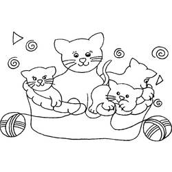 ぬりえページ: 子猫 (動物) #18032 - 無料の印刷可能なぬりえページ
