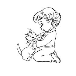 ぬりえページ: 子猫 (動物) #18034 - 無料の印刷可能なぬりえページ