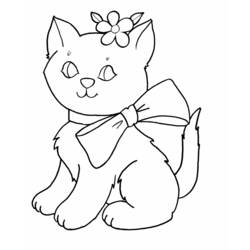 ぬりえページ: 子猫 (動物) #18099 - 無料の印刷可能なぬりえページ