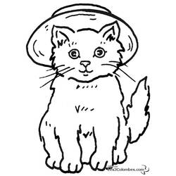 ぬりえページ: 子猫 (動物) #18116 - 無料の印刷可能なぬりえページ