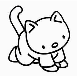 ぬりえページ: 子猫 (動物) #18153 - 無料の印刷可能なぬりえページ