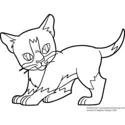 ぬりえページ: 子猫 (動物) #18173 - 無料の印刷可能なぬりえページ