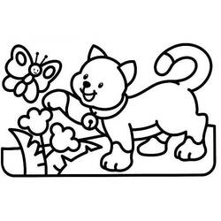 ぬりえページ: 子猫 (動物) #18202 - 無料の印刷可能なぬりえページ