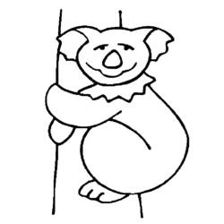 ぬりえページ: コアラ (動物) #9351 - 無料の印刷可能なぬりえページ