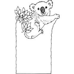 ぬりえページ: コアラ (動物) #9366 - 無料の印刷可能なぬりえページ