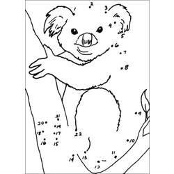 ぬりえページ: コアラ (動物) #9396 - 無料の印刷可能なぬりえページ